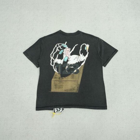 RIVINGTON ROI REBIS Miami God S Hand Printed Black Short Sleeve - Picture 5 of 6